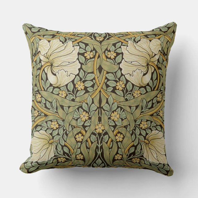 Coussin Pre-Raphaelite de cru de mouron de William Morris (Recto)