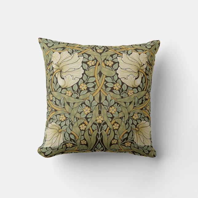 Coussin Pre-Raphaelite de cru de mouron de William Morris (Recto)