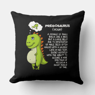 Coussin Pregosaurus T-Rex Dinosaur Maman Grossesse Mère