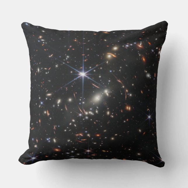 Coussin Premier champ profond de l'univers par James webb (Recto)