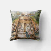 Coussin Premier couple de jeunes mariés qui aiment le plei (Verso)