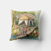 Coussin Premier Noël Couple Mariés Ornement Nouvellement M (Verso)