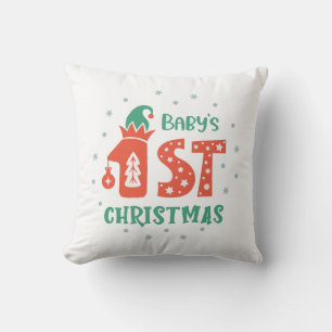 Coussin Premier Noël de bébé