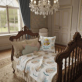 Coussin Premier Noël de bébé garçon Gingerbread Photo & No