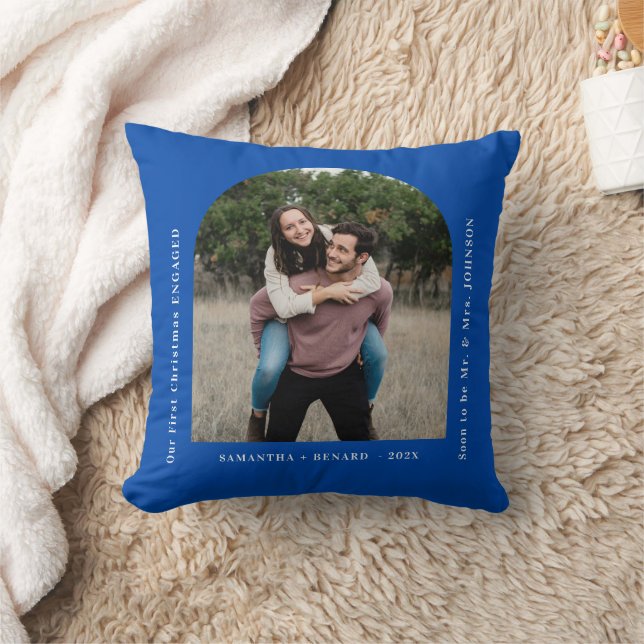 Coussin Premier Noël des fiancés Arche de photo (Couverture)