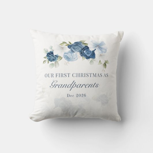Coussin Premier Noël des grands-parents au parfum d'eucaly (Recto)