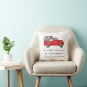 Coussin Premier Noël En tant que M. et Mme Red Truck Nouve (Chaise)