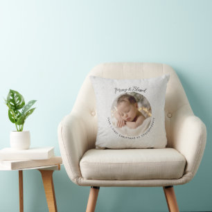 Coussin Premier Noël Grands-Parents Moderne Simple Photo