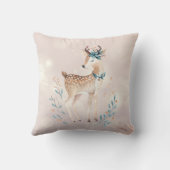Coussin Premier Noël, Joyeux Cerf des Fêtes (Verso)