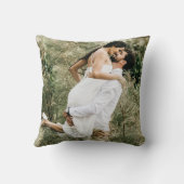 Coussin Premier Noël moderne Amour marié cadeau mariage (Verso)
