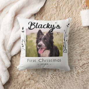 Coussin Premier Noël Puppy Folift Red Photo