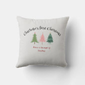 Coussin - Premier Noël = texte de personnaliser et (Verso)