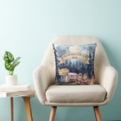 Coussin Premier ornement de Noël pour jeunes mariés mignon (Chaise)