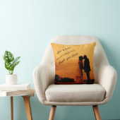 Coussin Premier souvenir d'anniversaire de mariage d'année (Chaise)