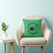 Coussin premier t-shirt café (Chaise)