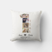 Coussin Première année d'anniversaire de mariage (Recto)