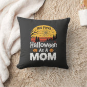 Coussin Première conception de maman Halloween vintage cou (Couverture)