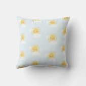 Coussin Première Fête d'Anniversaire Bébé Douche de Soleil (Verso)