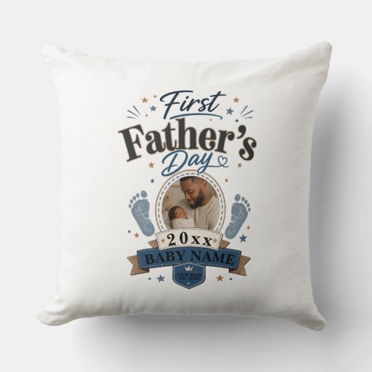 Coussin Première fête des pères (Recto)