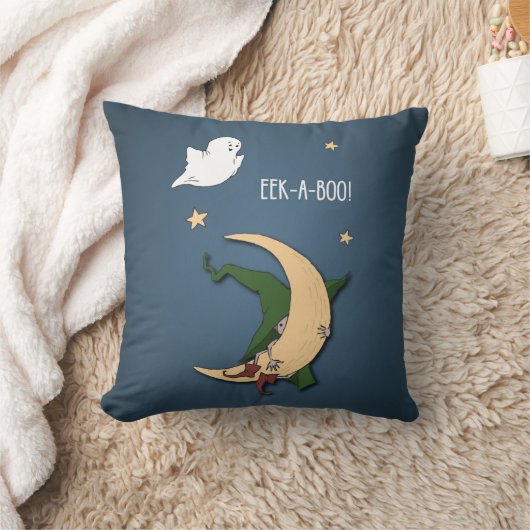 Coussin Première Halloween Baby Peek A Boo Witch with Ghos (Couverture)