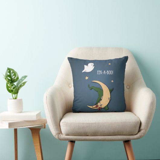 Coussin Première Halloween Baby Peek A Boo Witch with Ghos (Chaise)