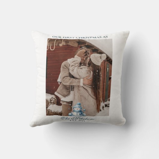 Coussin Première Noël ensemble (Verso)