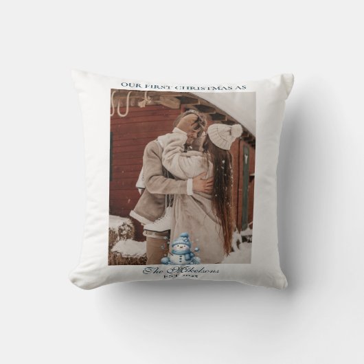 Coussin Première Noël ensemble (Recto)