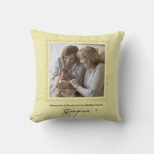 Coussin Première Parties scintillant de la fête des mères
