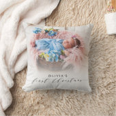 Coussin Première photo de Noël (Couverture)