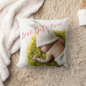 Coussin Première photo de Noël de Rustic Baby (Couverture)