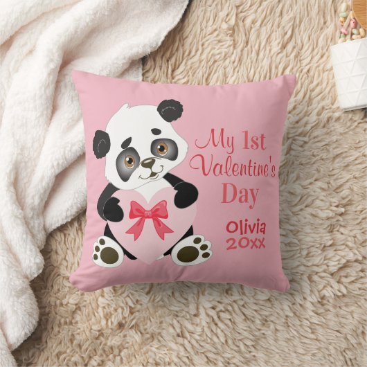 Coussin Première Saint-Valentin pour bébé (Couverture)