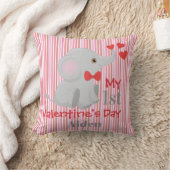 Coussin Première Saint-Valentin pour bébé garçon (Couverture)
