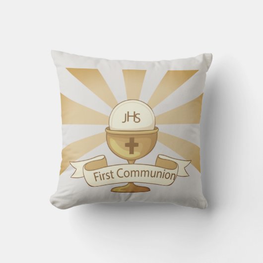 Coussin Première sainte communion (Recto)