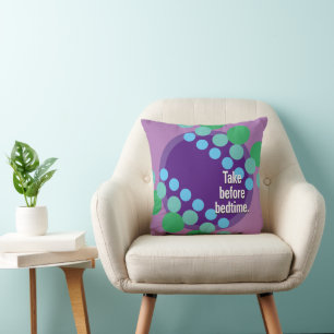 Coussin Prendre avant le coucher les points de pente