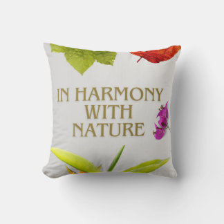 Coussin Prendre soin de la nature