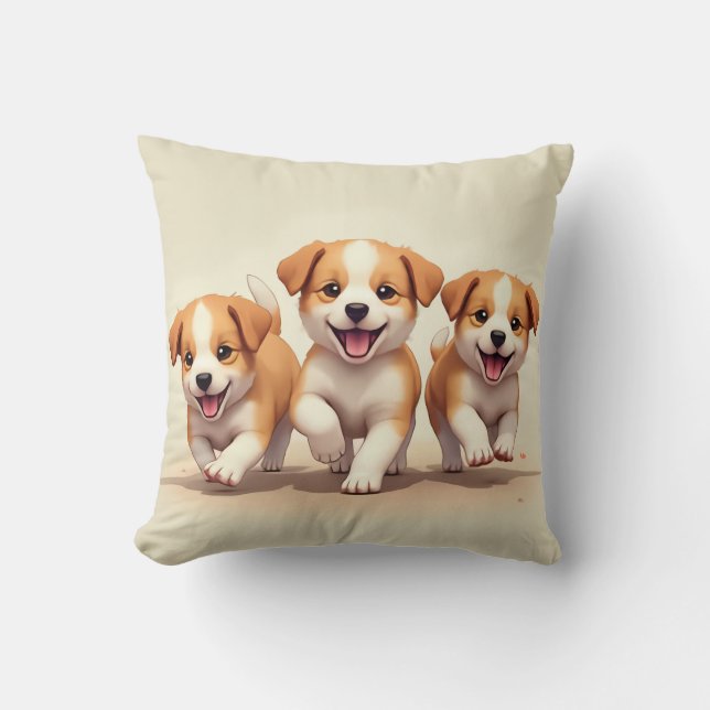 Coussin Prenez une pause confortable avec votre chien inte (Recto)