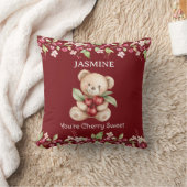 Coussin Prénom Ours Cerise Douce (Couverture)