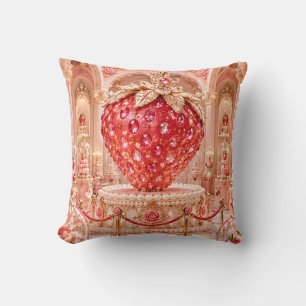 Coussin Présentation de Palais de Joyaux en Rubis Fraise