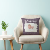 Coussin Présentation d'une photo de naissance minimale élé (Chaise)