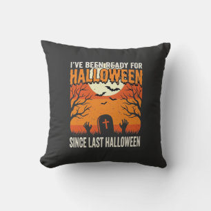 Coussin Prêt pour la conception de cimetière d'Halloween_1