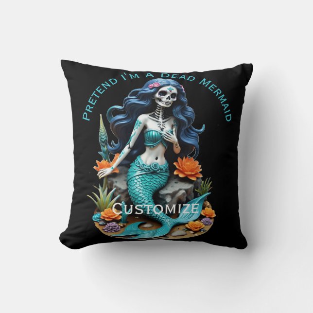 Coussin Pretend I'm A Dead Mermaid Thunder_Cove (Recto)