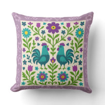 Pretty Folk Art Cockerel  