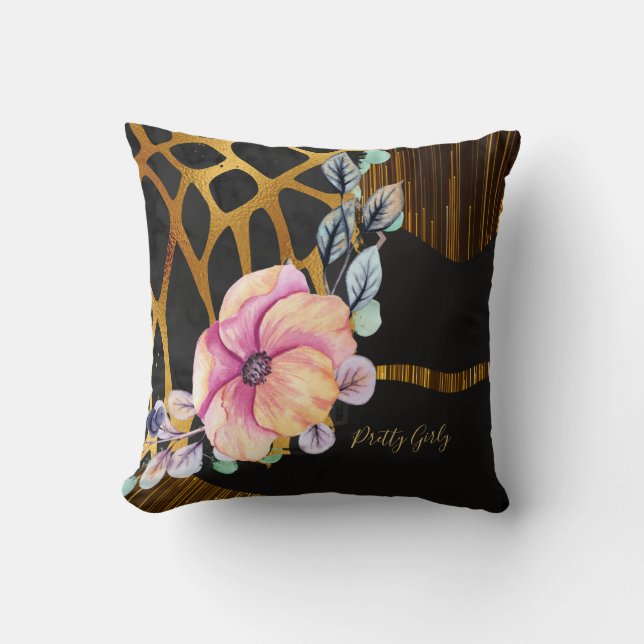 Coussin Pretty Girly Glitter (Recto)