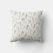 Coussin Pretty Lavender Flowers Bridal Shower (Verso)