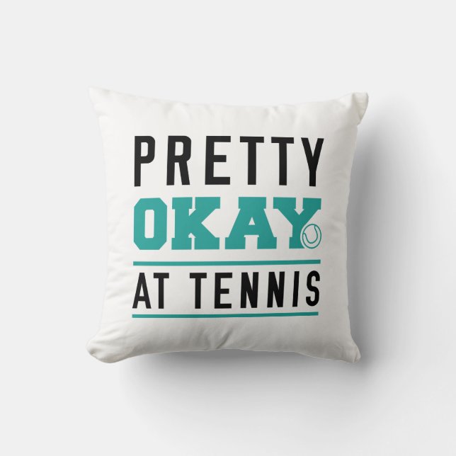 Coussin Pretty Ok At Tennis (Recto)