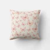 Coussin Pretty pink butterflies (Verso)