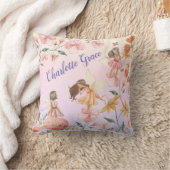Coussin Pretty Spring Floral Garden Fairy Girl Nursery (Couverture)