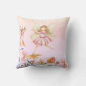 Coussin Pretty Spring Floral Garden Fairy Girl Nursery (Verso)