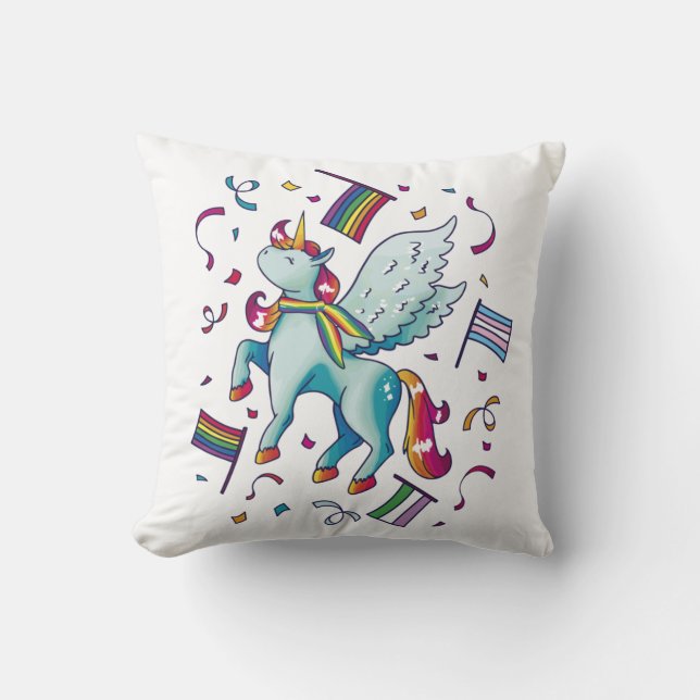 Coussin Pride Pegasus  (Recto)