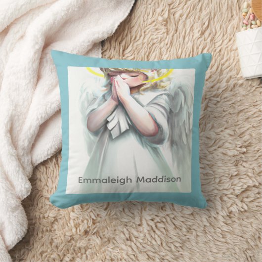 Coussin Prier Petit Ange Fille (Couverture)